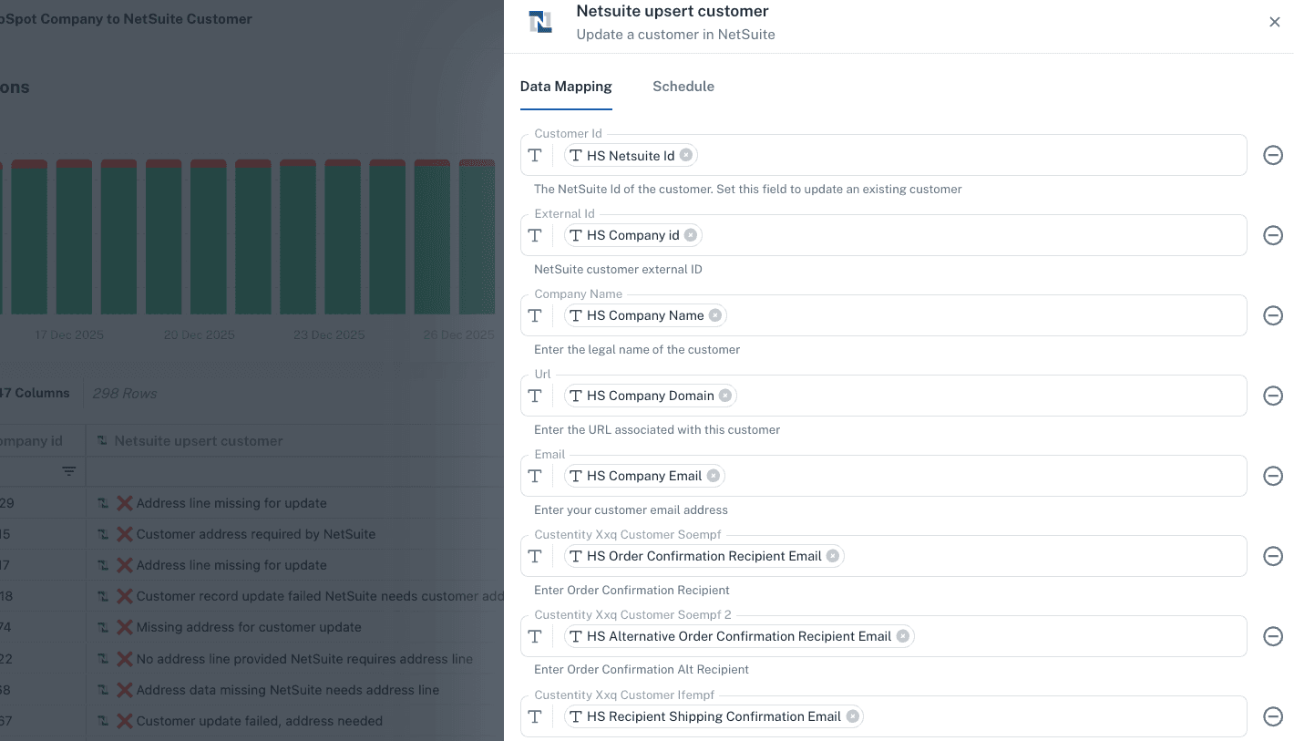 RevOS Actions Details Screenshot